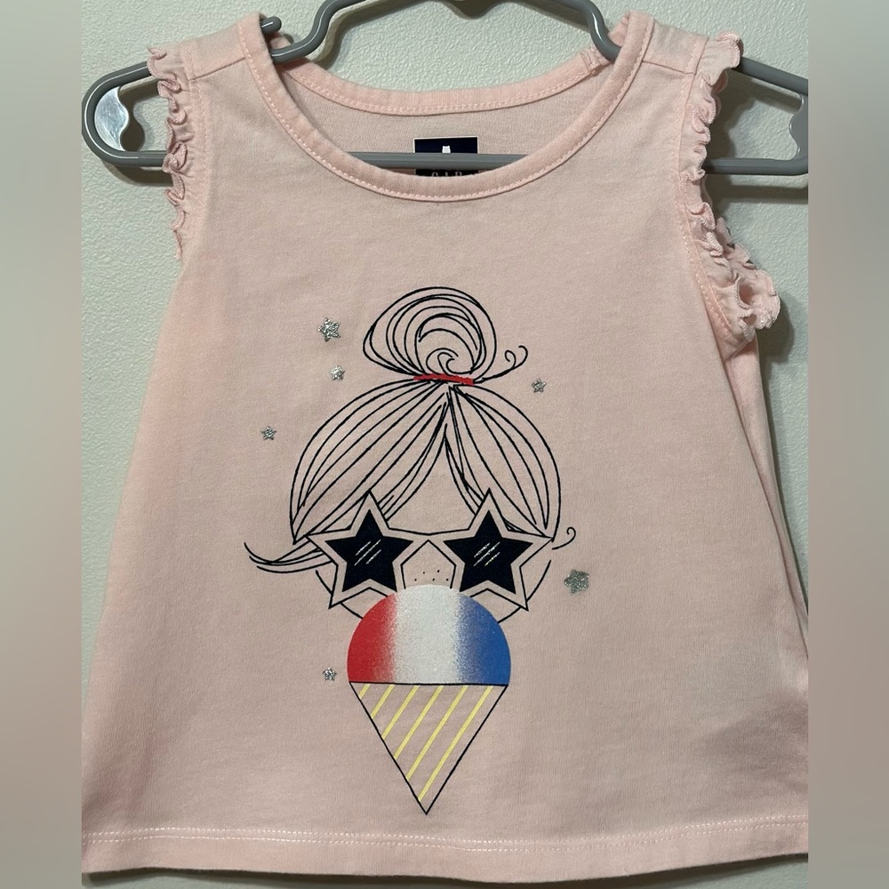 BabyGap Scalloped Sleeve Top